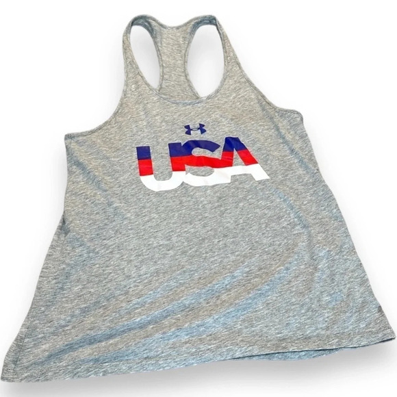 Under Armour USA tank top size small missing size tag - Picture 1 of 3